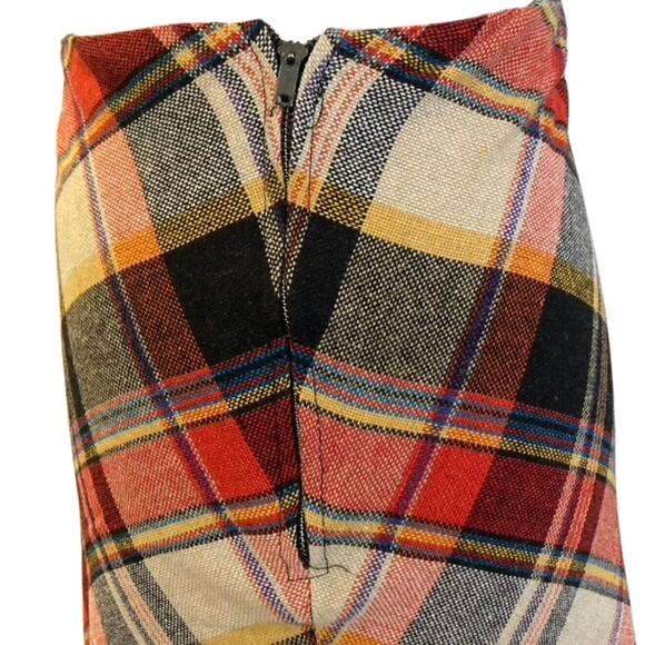 Vintage 70s Plaid A-line Maxi Skirt - Picture 5 of 9